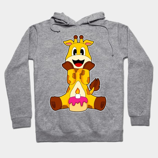 Giraffe Birthday Cake Hoodie by Markus Schnabel